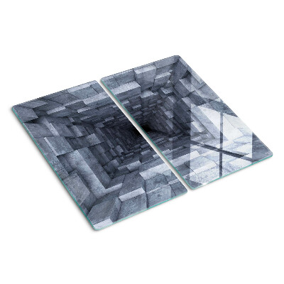 Schneidebrett glas Tiefenloch-Illusion