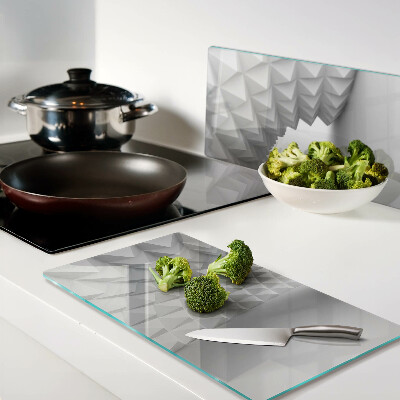 Schneidebrett glas Geometrisches 3D-Muster