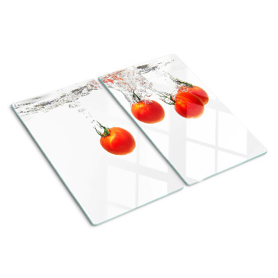 Glasschneidebrett Tomaten in Wasser