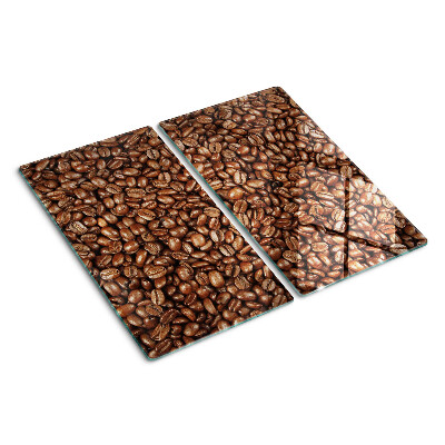 Glasschneidebrett Kaffeebohnen