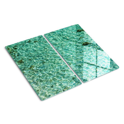 Schneidebrett glas Poolwassermuster