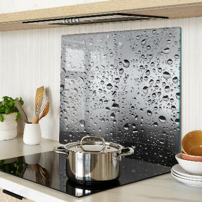 Schneidebrett glas Wassertropfen auf Glas
