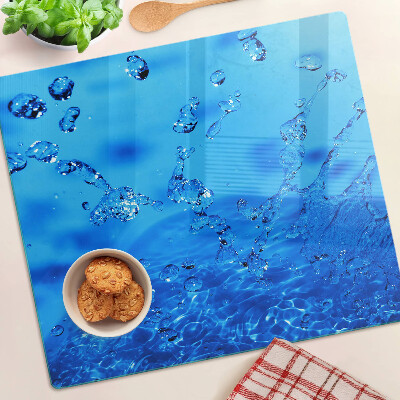 Glasschneidebrett Wasser- und Luftblasen