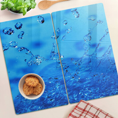 Glasschneidebrett Wasser- und Luftblasen