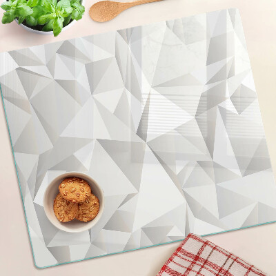 Schneidebrett glas Motiv geometrische Formen