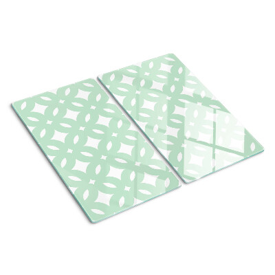 Schneidebrett glas Geometrische Muster in Pastellfarben