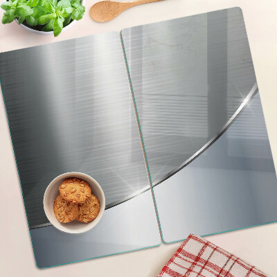 Glasschneidebrett Metallischer Glanz mit Reflexen