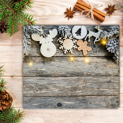 Glas Ceranfeldabdeckung Spritzschutz Weihnachtsbaum-Dekoration Weihnachtsgeschenke