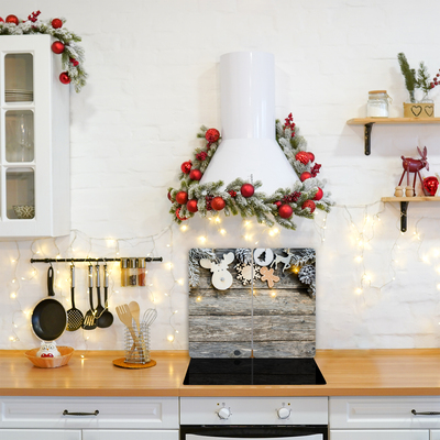 Glas Ceranfeldabdeckung Spritzschutz Weihnachtsbaum-Dekoration Weihnachtsgeschenke