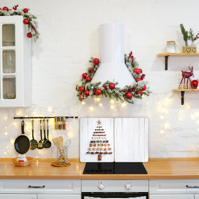 Glas Ceranfeldabdeckung Lebkuchen Christbaumschmuck