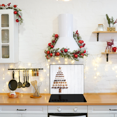 Glas Ceranfeldabdeckung Lebkuchen Christbaumschmuck