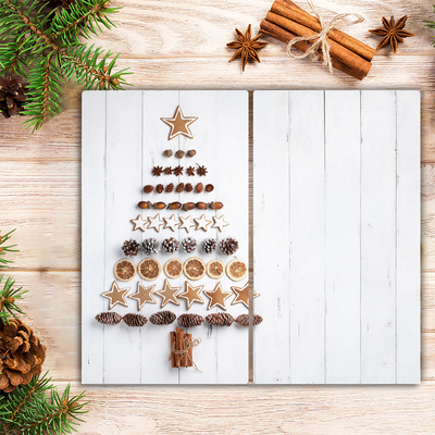 Glas Ceranfeldabdeckung Lebkuchen Christbaumschmuck