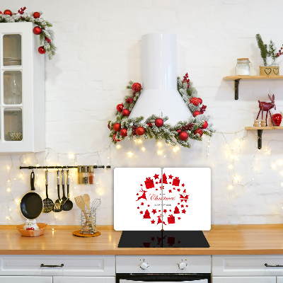 Glas Ceranfeldabdeckung Spritzschutz Weihnachtsdekorationen