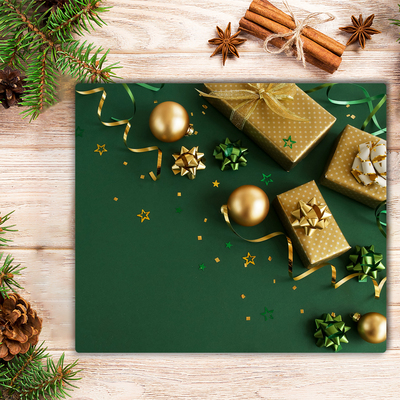Glas Ceranfeldabdeckung Geschenke Winter-Feiertags-Dekorationen
