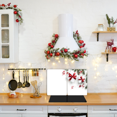 Glas Ceranfeldabdeckung Spritzschutz Heilige Weihnachtsgeschenke Reisig