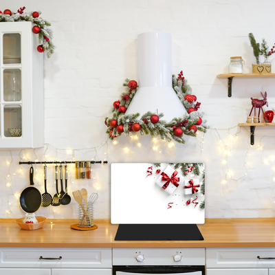 Glas Ceranfeldabdeckung Spritzschutz Heilige Weihnachtsgeschenke Reisig