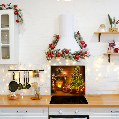 Glas Ceranfeldabdeckung Weihnachten Kamin Weihnachtsgeschenk