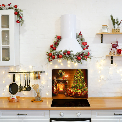 Glas Ceranfeldabdeckung Weihnachten Kamin Weihnachtsgeschenk