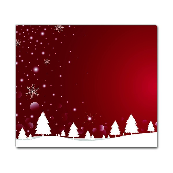 Glas Ceranfeldabdeckung Weihnachtsbaum Weihnachten Schneeflocken