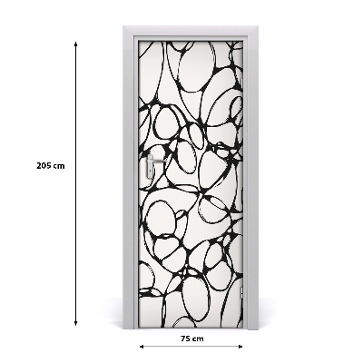 Selbstklebendes wandbild an der wand Chaotische räder
