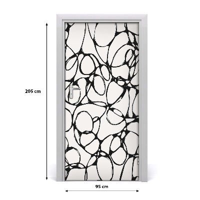 Selbstklebendes wandbild an der wand Chaotische räder