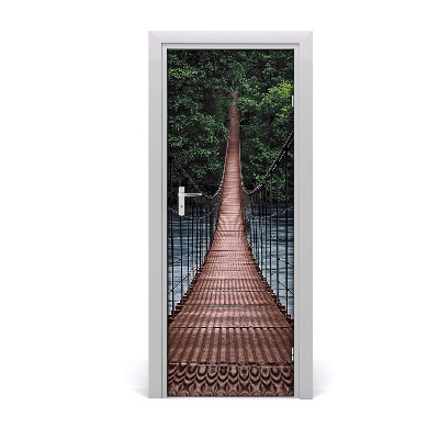Selbstklebendes wandbild an der wand Hängebrücke