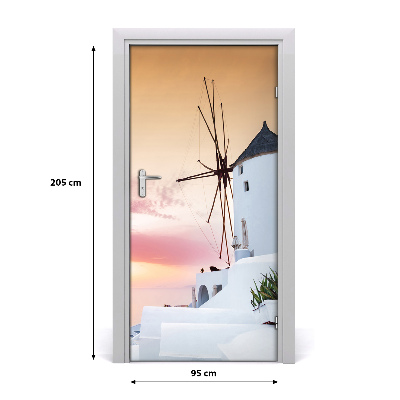 Selbstklebendes wandbild an der wand Santorini, griechenland