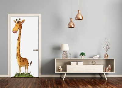 Selbstklebender aufkleber an der tür Giraffe