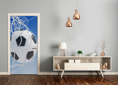 Selbstklebendes wandbild an der wand Ball im tor