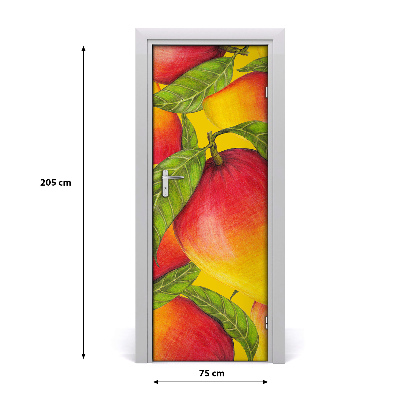 Selbstklebender aufkleber an der tür Mango