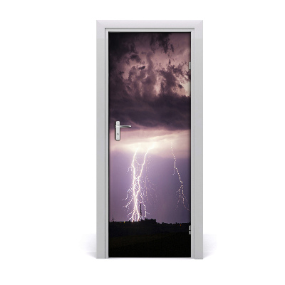 Selbstklebendes wandbild an der wand Gewitter