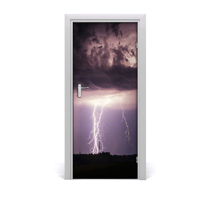 Selbstklebendes wandbild an der wand Gewitter