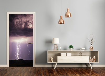 Selbstklebendes wandbild an der wand Gewitter