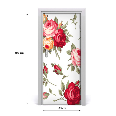 Selbstklebendes wandbild an der wand Wilde rose