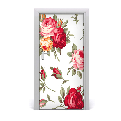 Selbstklebendes wandbild an der wand Wilde rose