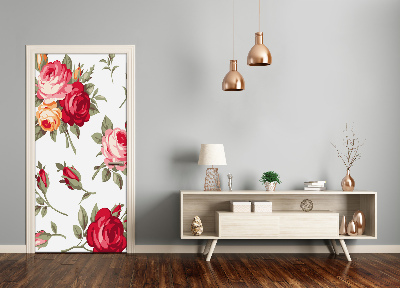 Selbstklebendes wandbild an der wand Wilde rose