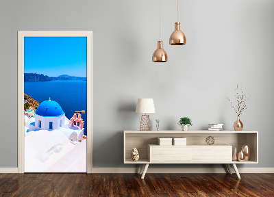 Selbstklebendes wandbild an der wand Santorini, griechenland