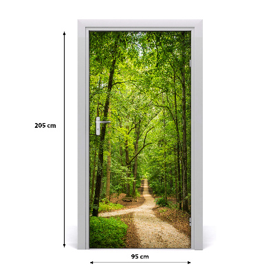 Selbstklebendes wandbild an der wand Der weg in den wald