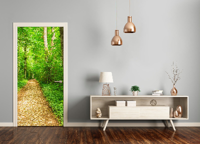 Selbstklebendes wandbild an der wand Der weg in den wald