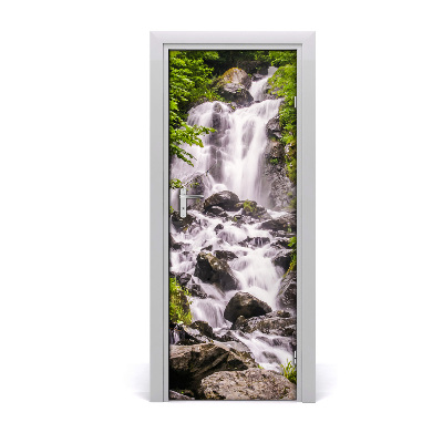 Selbstklebendes wandbild an der wand Wasserfall im wald