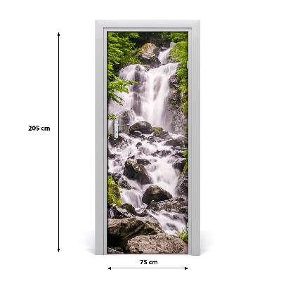 Selbstklebendes wandbild an der wand Wasserfall im wald