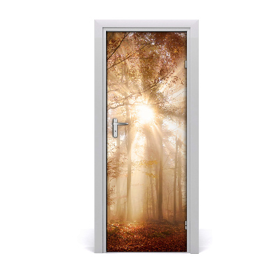 Selbstklebendes wandbild an der wand Wald im herbst