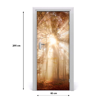 Selbstklebendes wandbild an der wand Wald im herbst