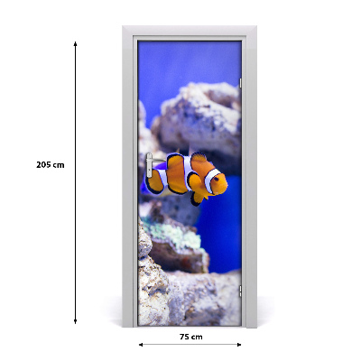 Selbstklebender aufkleber an der tür Nemo fisch