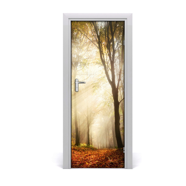 Selbstklebendes wandbild an der wand Wald im herbst