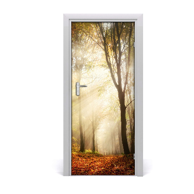 Selbstklebendes wandbild an der wand Wald im herbst