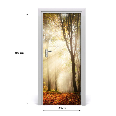 Selbstklebendes wandbild an der wand Wald im herbst