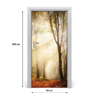 Selbstklebendes wandbild an der wand Wald im herbst