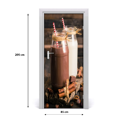 Selbstklebender aufkleber an der tür Milkshakes