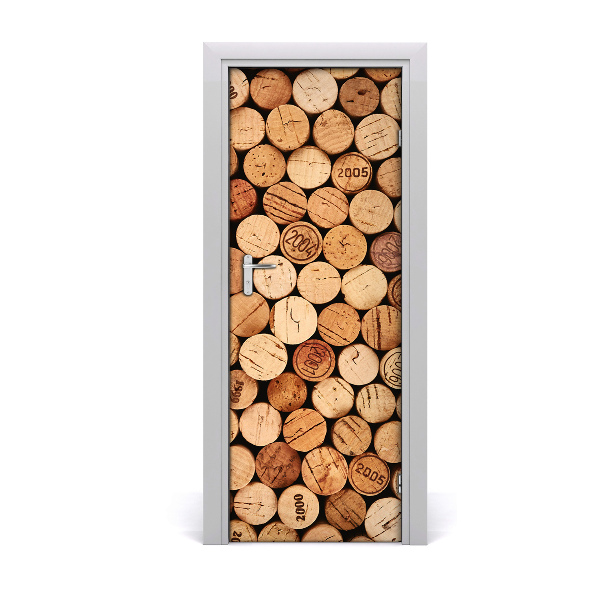 Selbstklebendes wandbild an der wand Corks wein